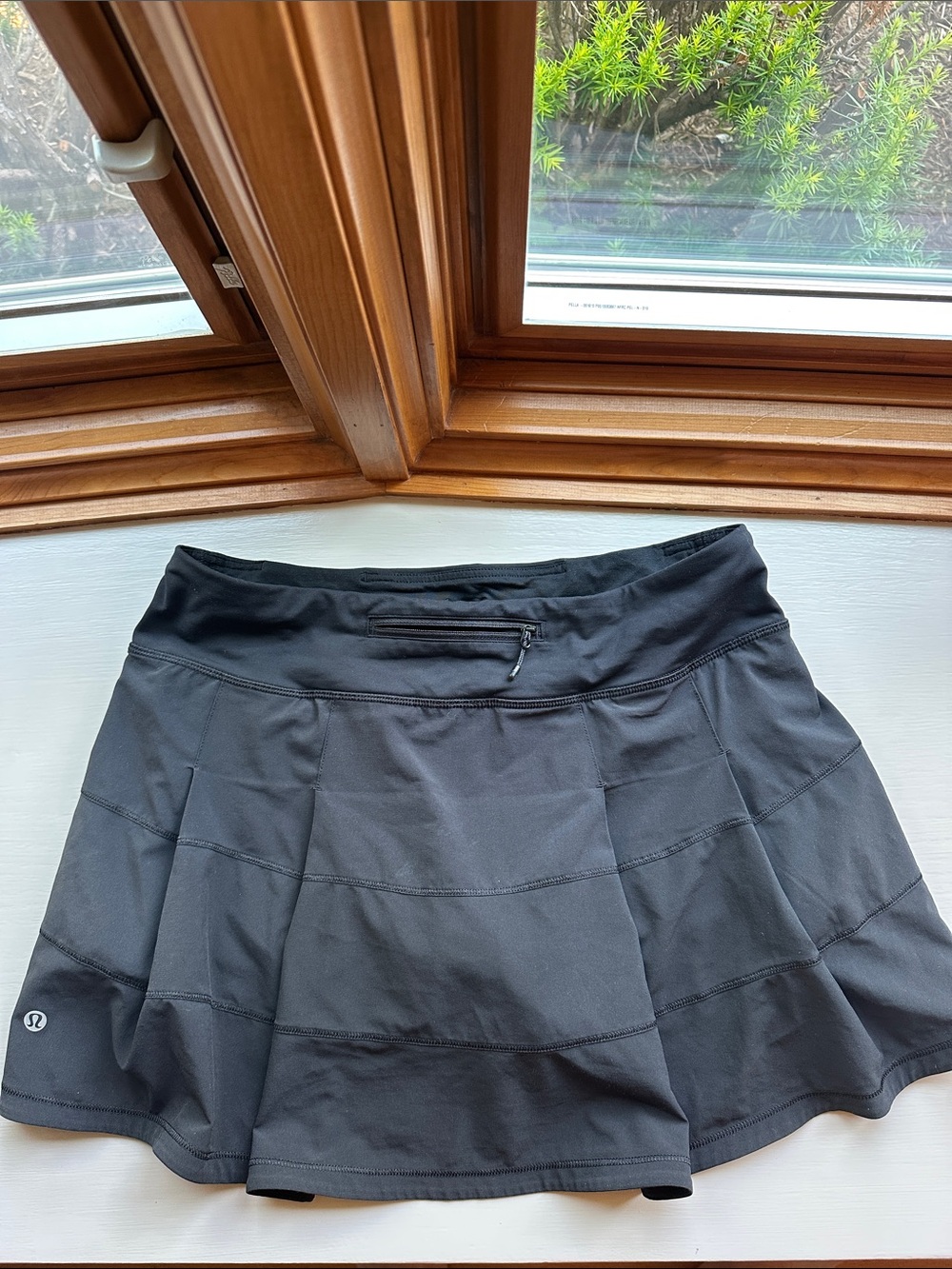 lululemon athletica Black Athletic Pleated Mini Skirt